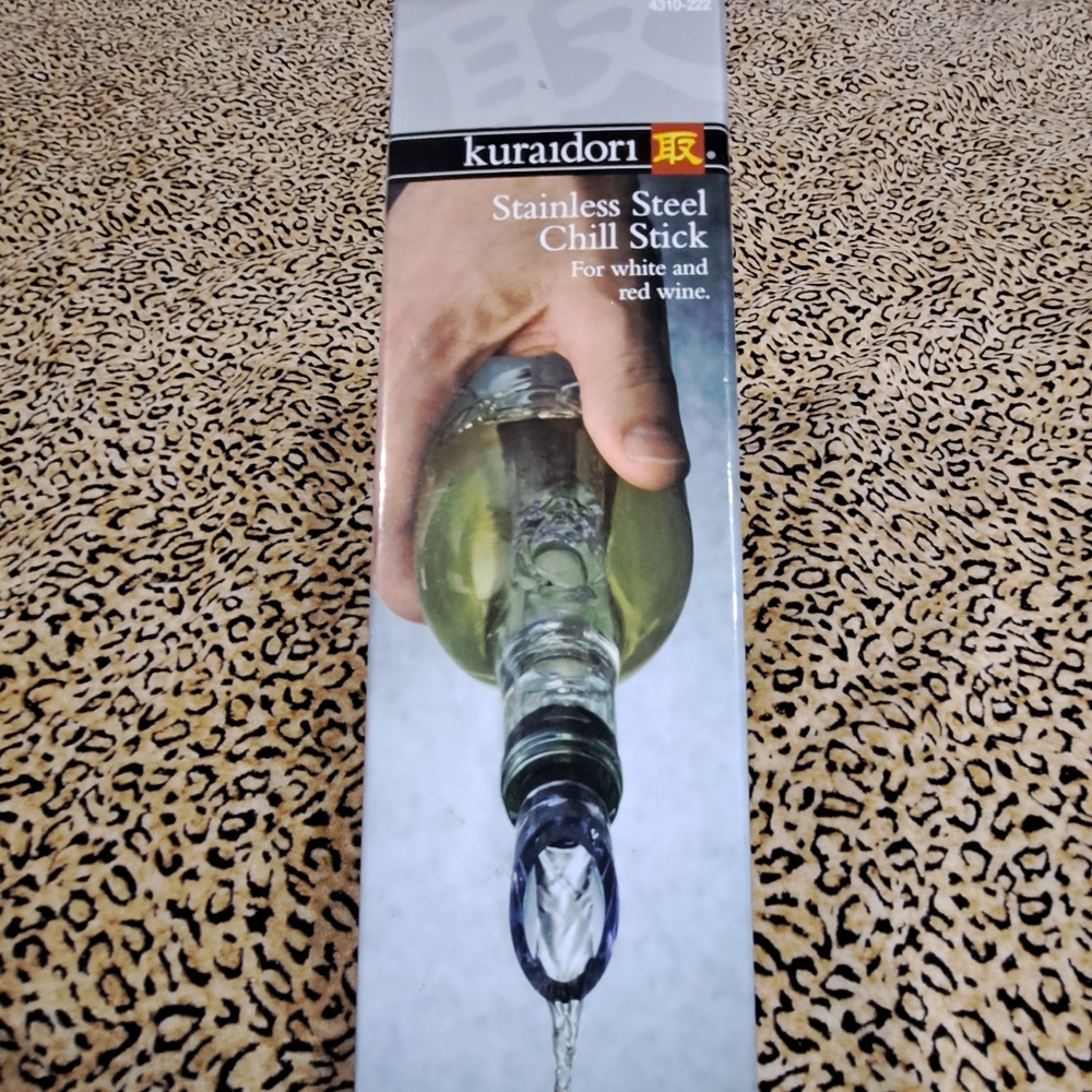 💥3/$25💥NWOT WINE CHILLING WAND STAINLESS STEEL